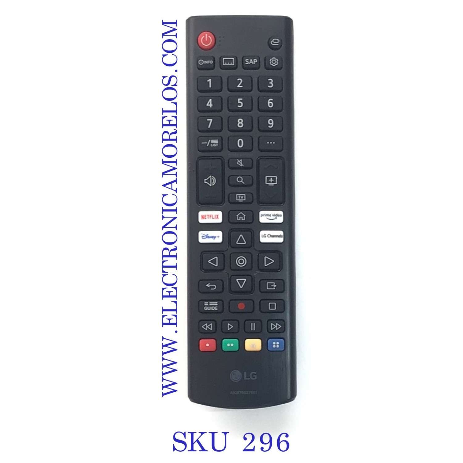 CONTROL REMOTO PARA SMART TV LG “NUEVO“ / NUMERO DE PARTE AKB76037601 / MODELOS 43UP7000PUA / 32LM627BPUA / 32LM577BPUA / 43UP8000PUR / 65UP8000PUR / 70UP8070PUR / 32LM 577BZUA  32LM637BPUB / 43LM5770PUA / 3LM6370PUB